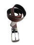 Black/brown reversible belt