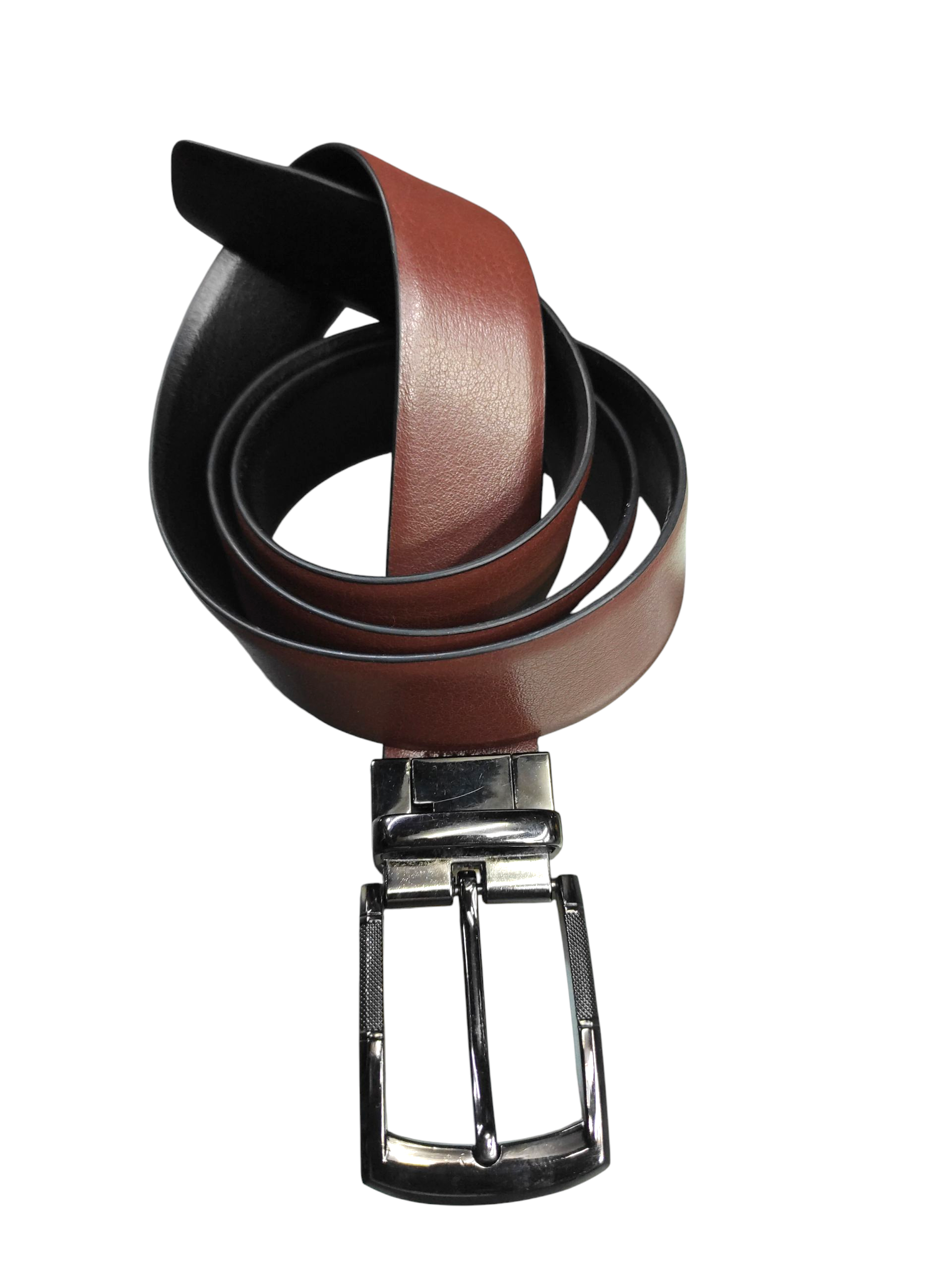 black\dark tan belt