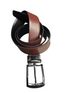 black\dark tan belt