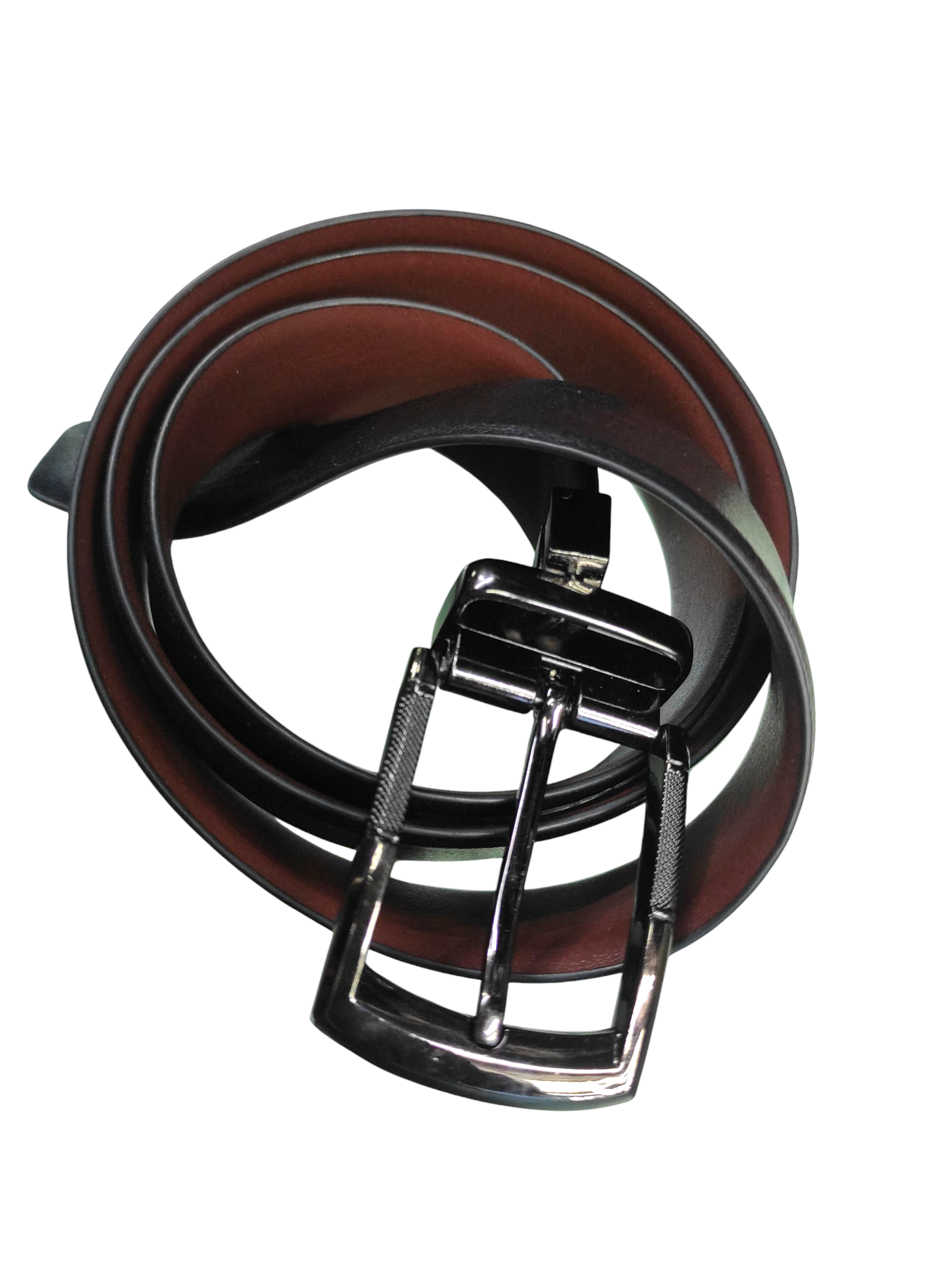 black\dark tan belt