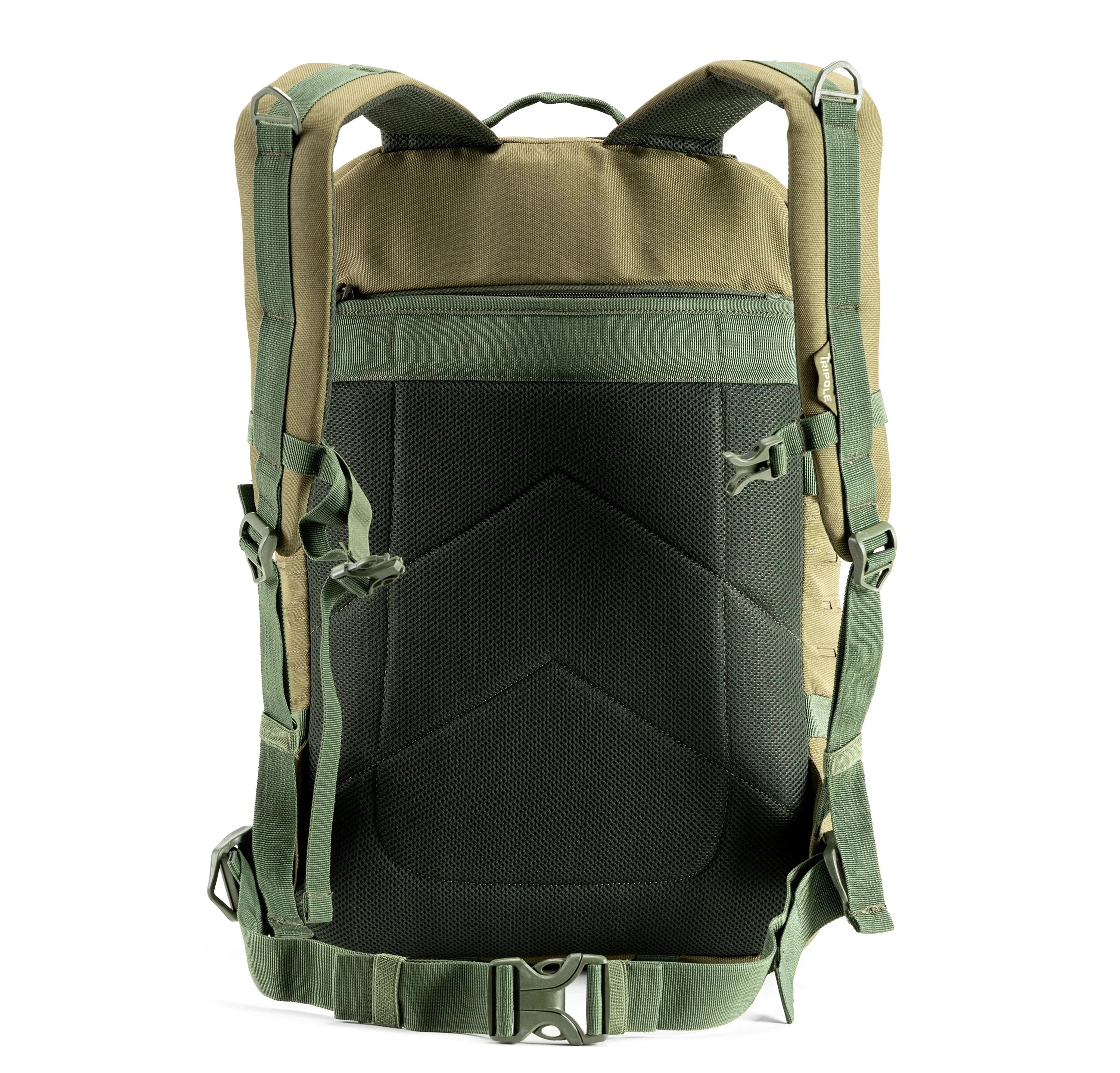 Tripole Force Plus Tactical Army 50 Litre Bag & Backpack with Laser-cut MOLLE Olive Green | 3 Year Warranty