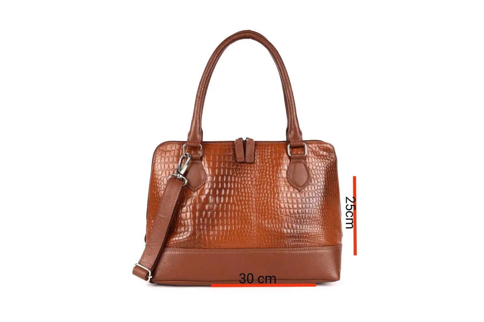 Handbag Tan Croco Plan