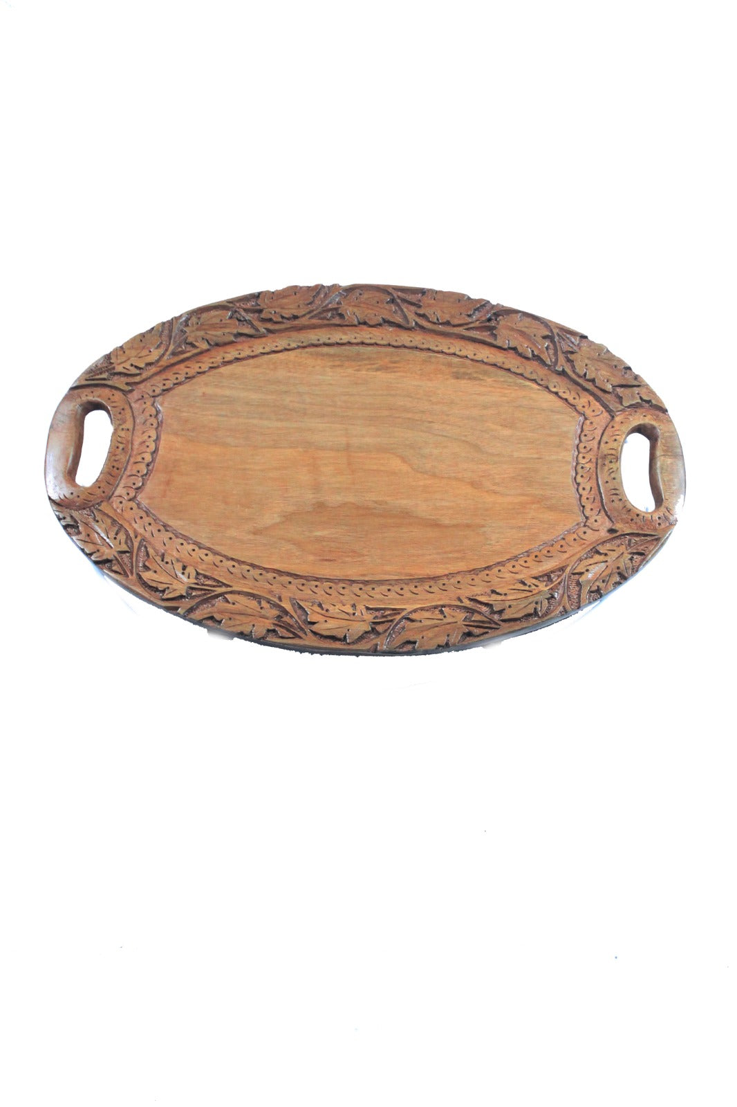 Wallnut Wooden Oval tray