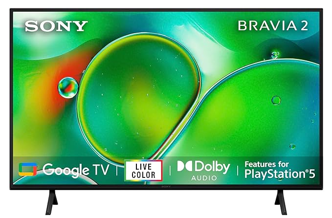 Sony BRAVIA 2 Series 108 cm (43 inches) 4K Ultra HD Smart LED Google TV K-43S25 (Black)