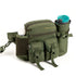 Tripole Waist Pack with Detachable Bottle Holder - Multi-Utility Waist and Sling Bag for Hiking, Cycling, and Backpacking Army Green
